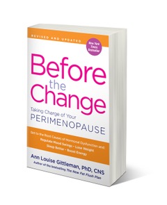 A copy of the book 'Before the Change' about perimenopause