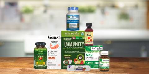 a collection of all-natural immunity supplements