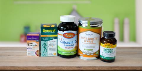 A selection of all natural vitamins and supplements for your bones and joints