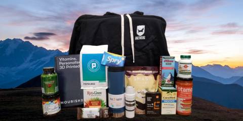 a gift pack of all-natural products for father's day