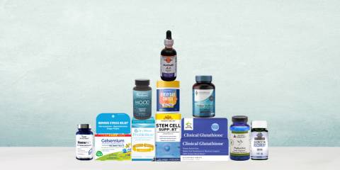 assortment of supplements and natural products