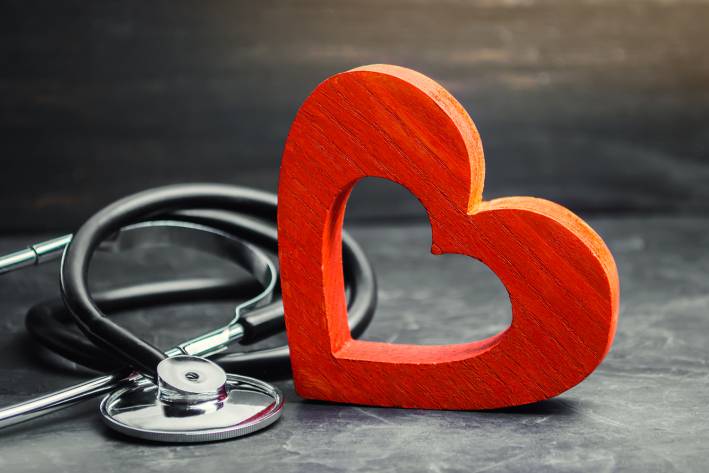 Keep Your Heart Healthy a wooden heart and a stethoscope