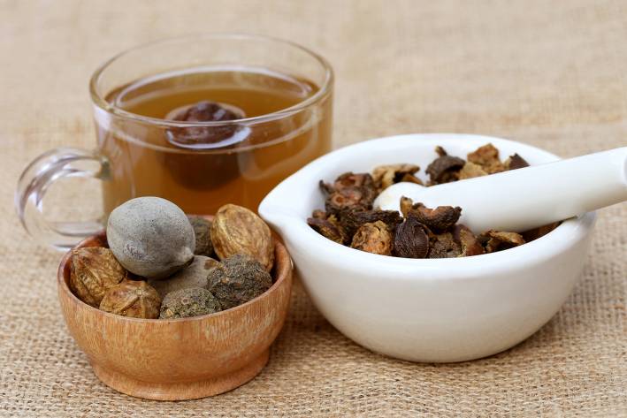 Ayurvedic Strategies for Gut-Mind Wellness Ayurvedic tea made from triphala