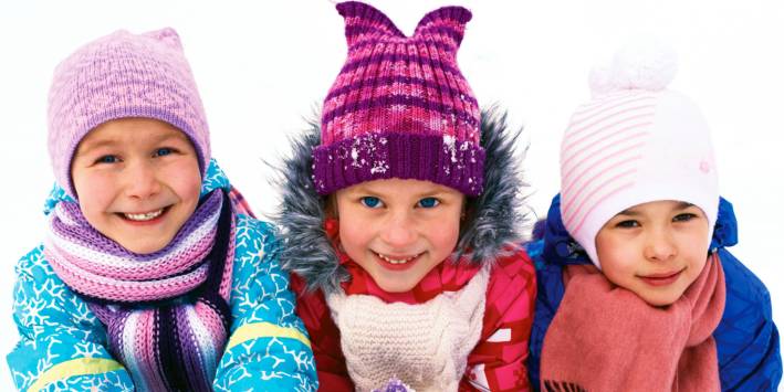 Supplements Help Keep Kids Healthy Kids in snow