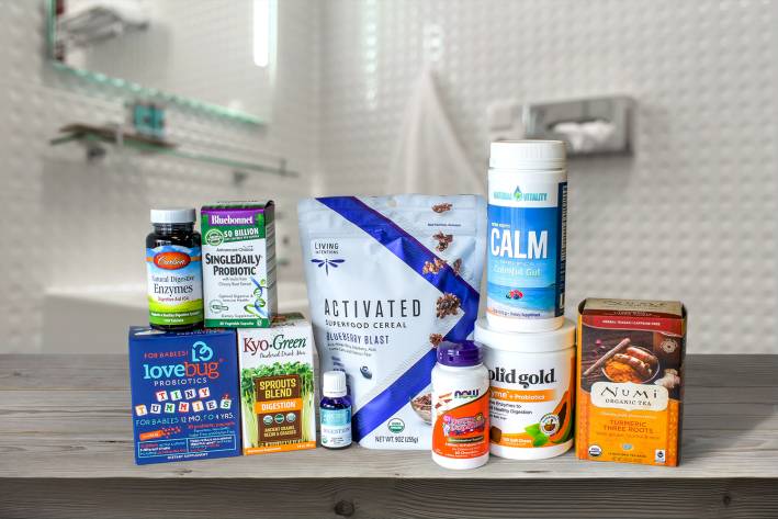 A selection of all-natural products to ease and promote digestion
