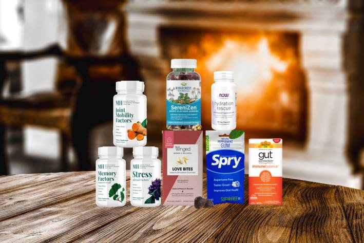 a variety of all-natural supplements and remedies