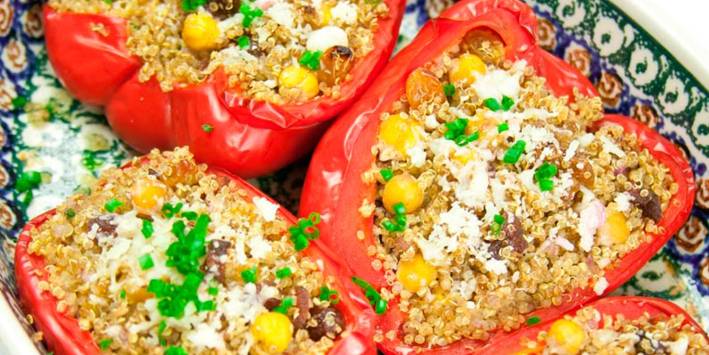 Quinoa Stuffed Red Peppers Quinoa Stuffed Red Peppers