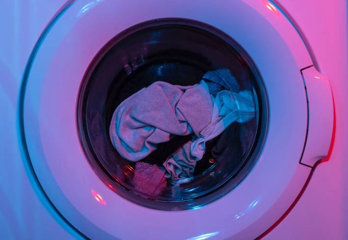 The Hidden Dangers in Clothing laundry in a front-loading washing machine