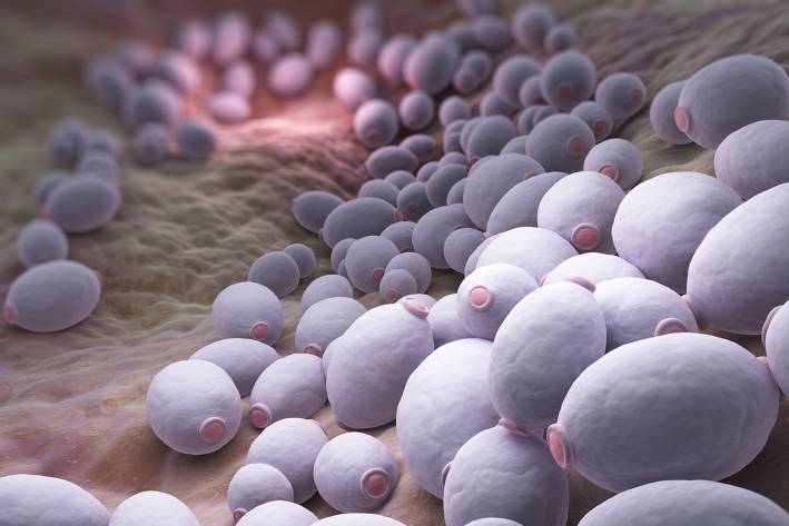 Candida an illustration of candida albicans in the body